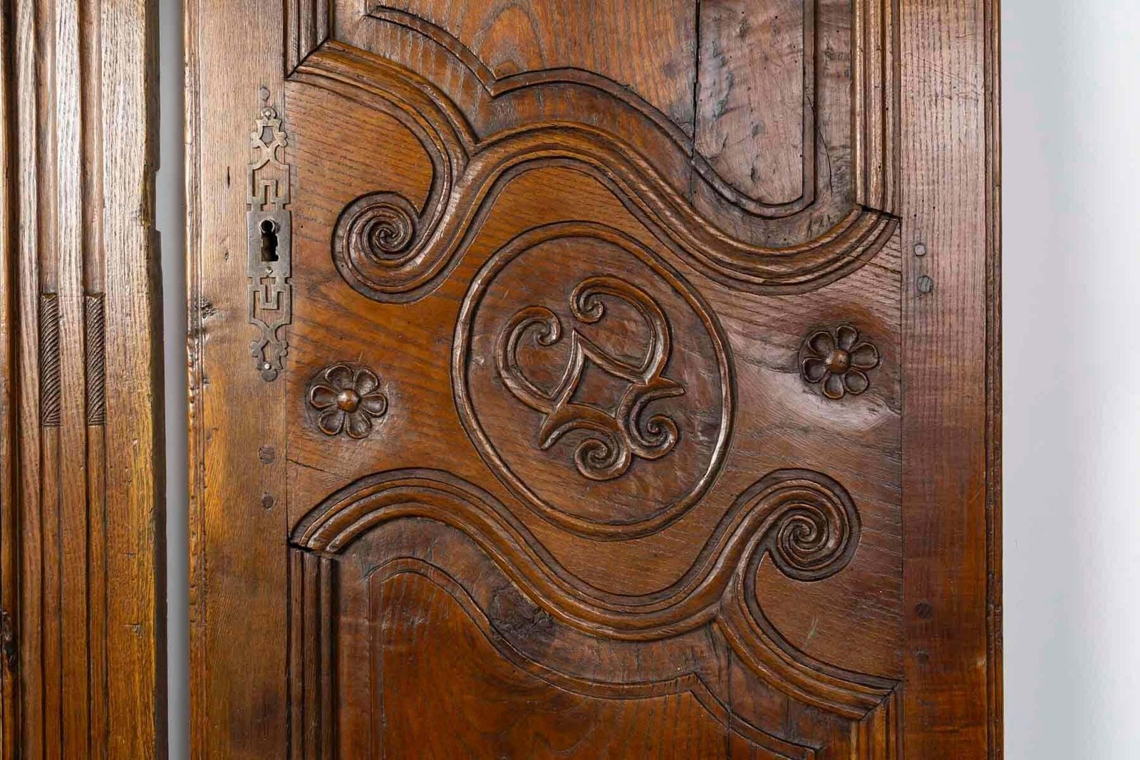 Pair Of Solid Wood Cupboard Doors, 19th Century, Napoleon III Period. photo for sale