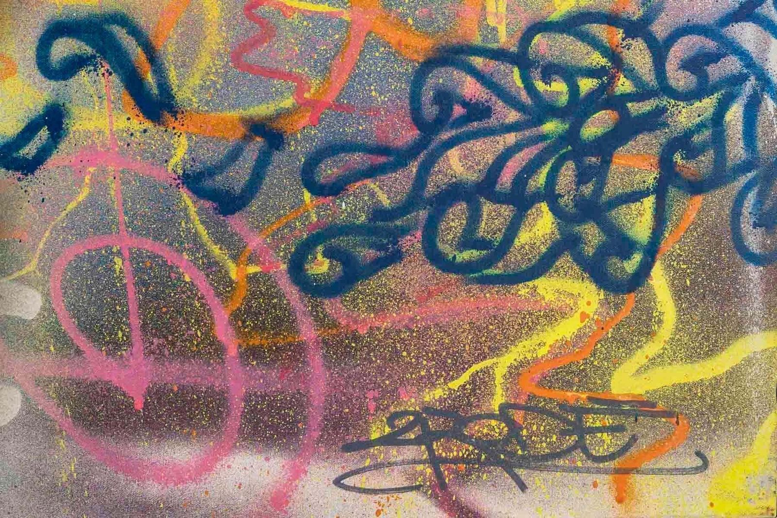 Airbrush On Canvas By François Fabre, Known As 2rode, Signed And Dated 2010. photo 27150.0
