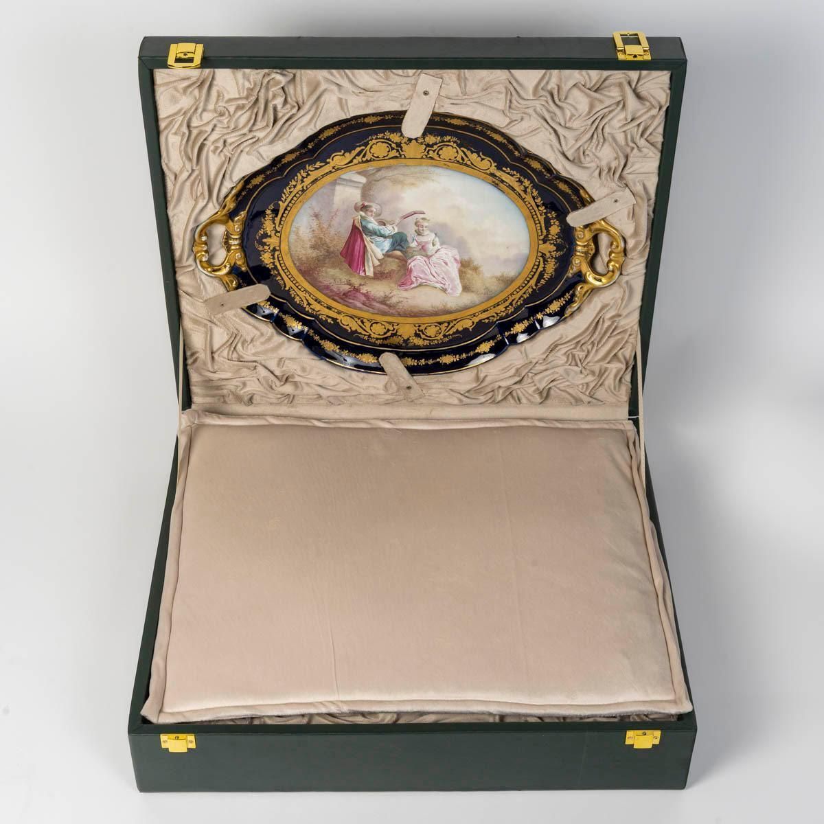 Large Sèvres Porcelain Tea Service, 19th Century, Napoleon III Period. photo furniture