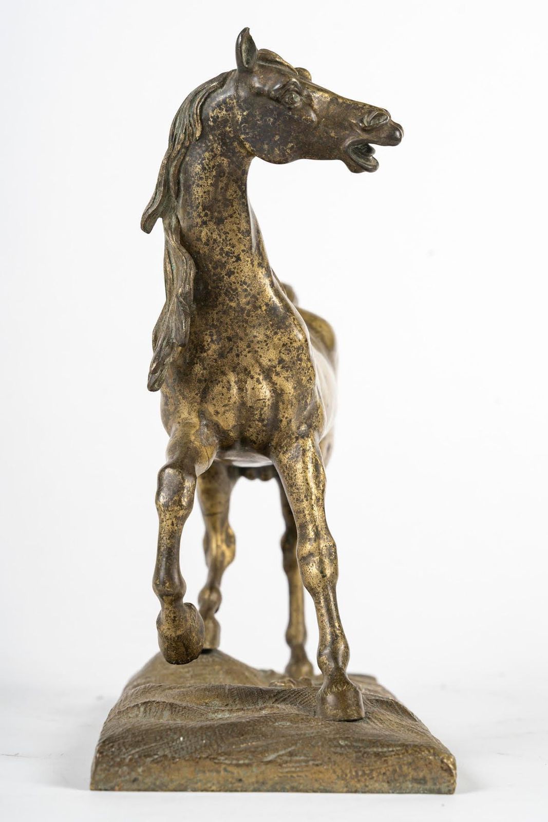 Bronze Sculpture Of A Horse, 20th Century. photo Art