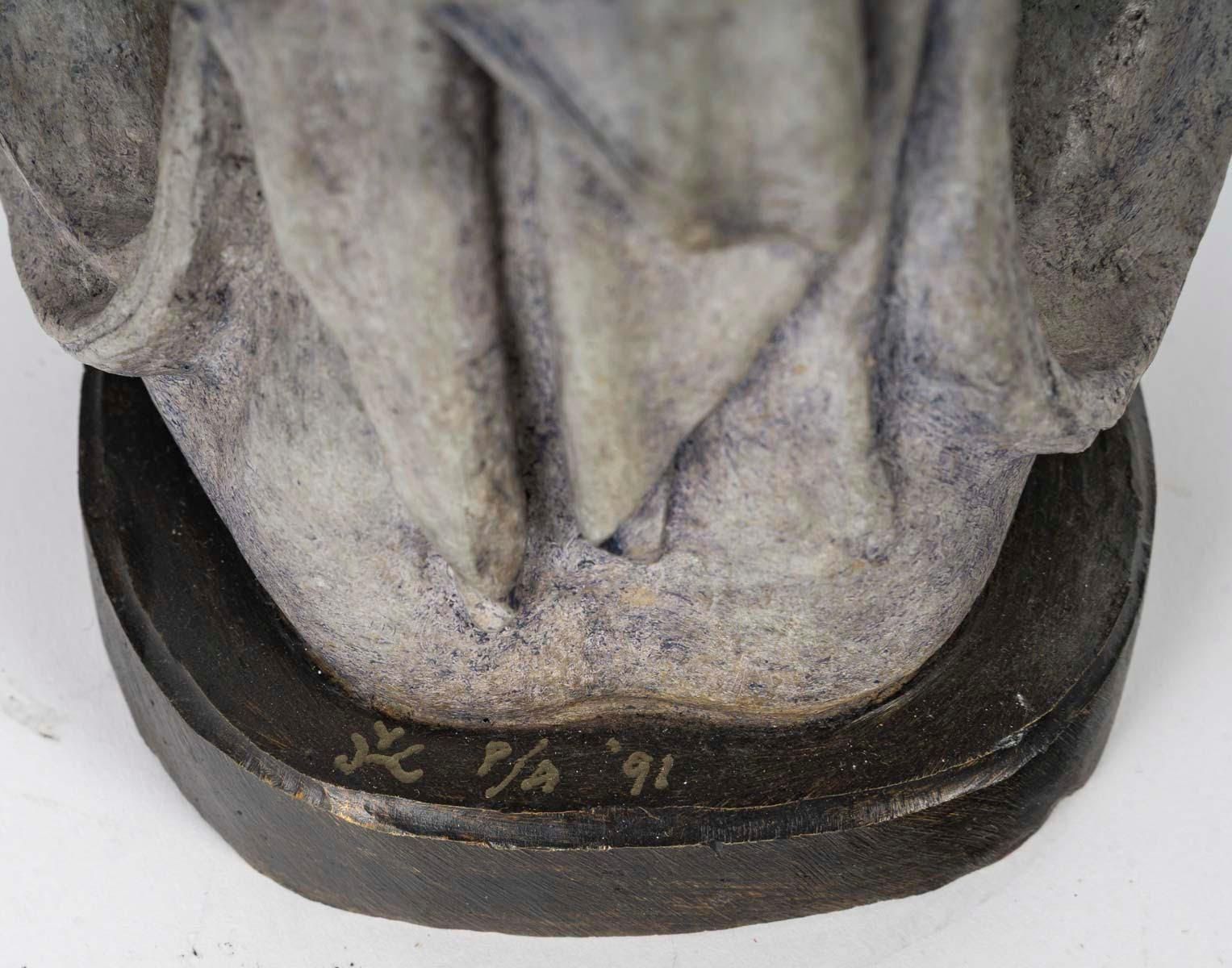 Bronze Sculpture Of A Woman, 1991, Signed. photo buy