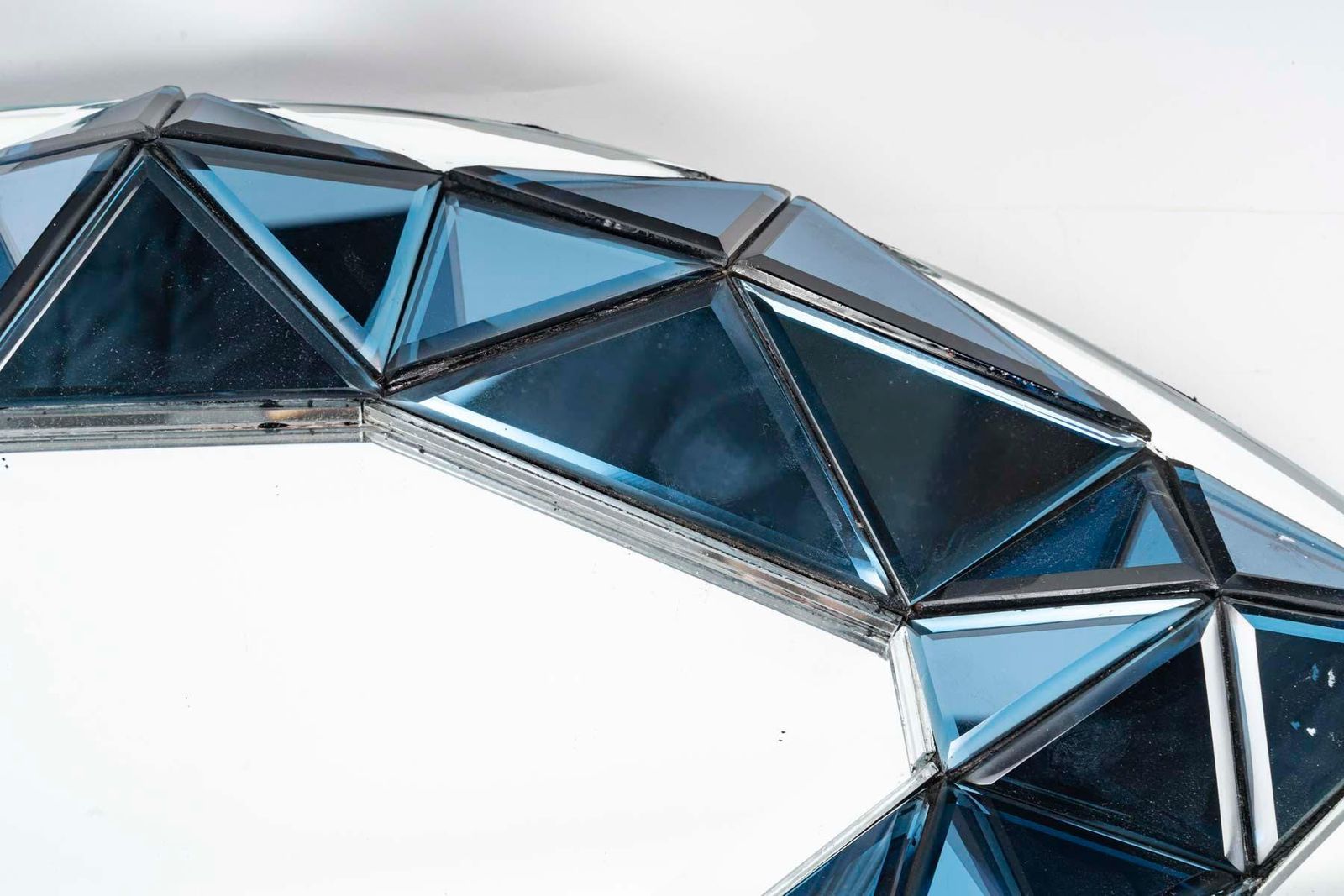 Wall Mirror By Olivier De Schrijver And Glass Plate, 20th Century. photo for sale