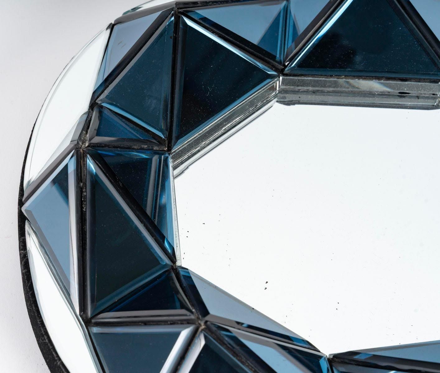 Wall Mirror By Olivier De Schrijver And Glass Plate, 20th Century. photo Home Decor
