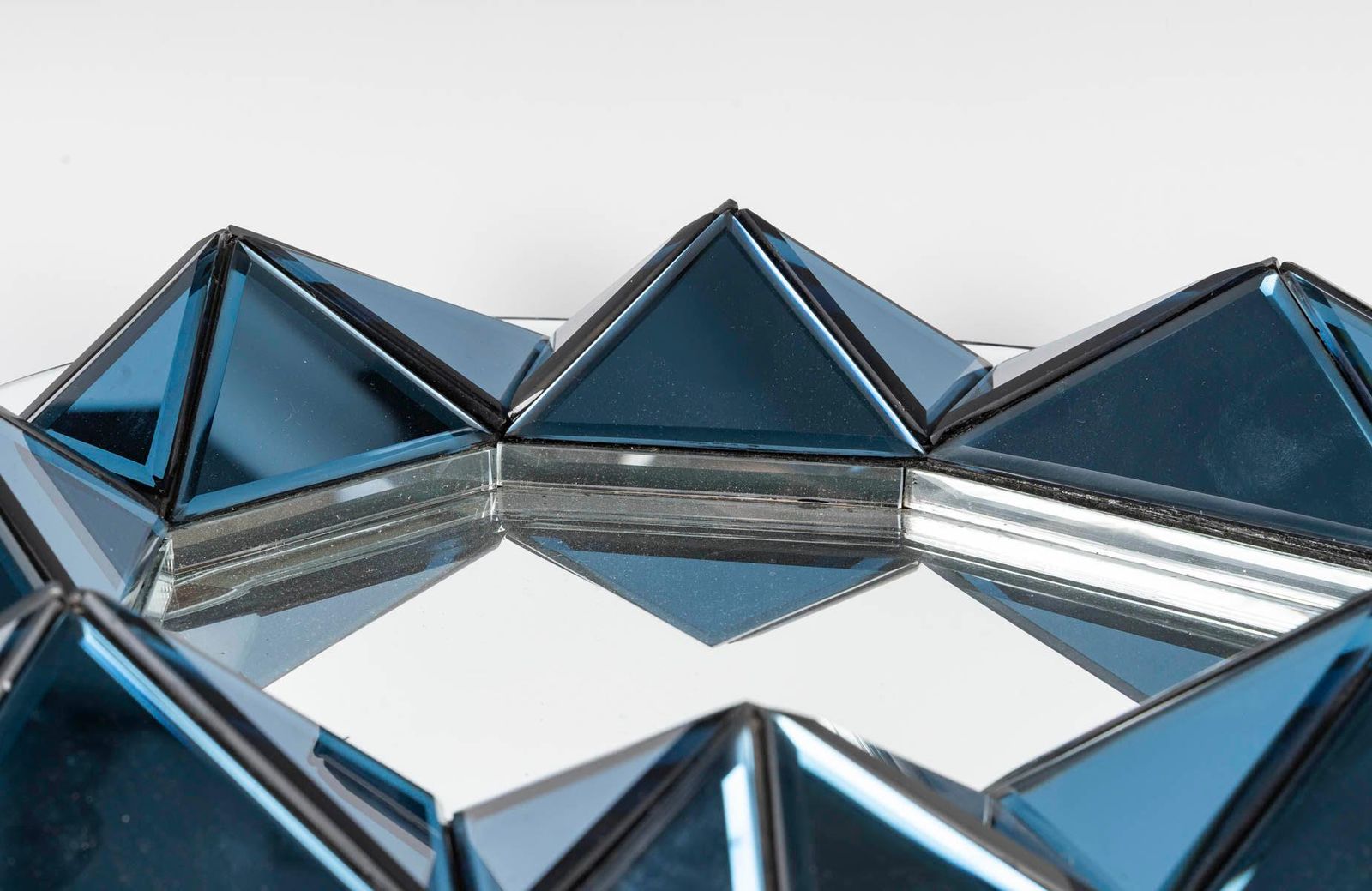 Wall Mirror By Olivier De Schrijver And Glass Plate, 20th Century. photo 3215.0