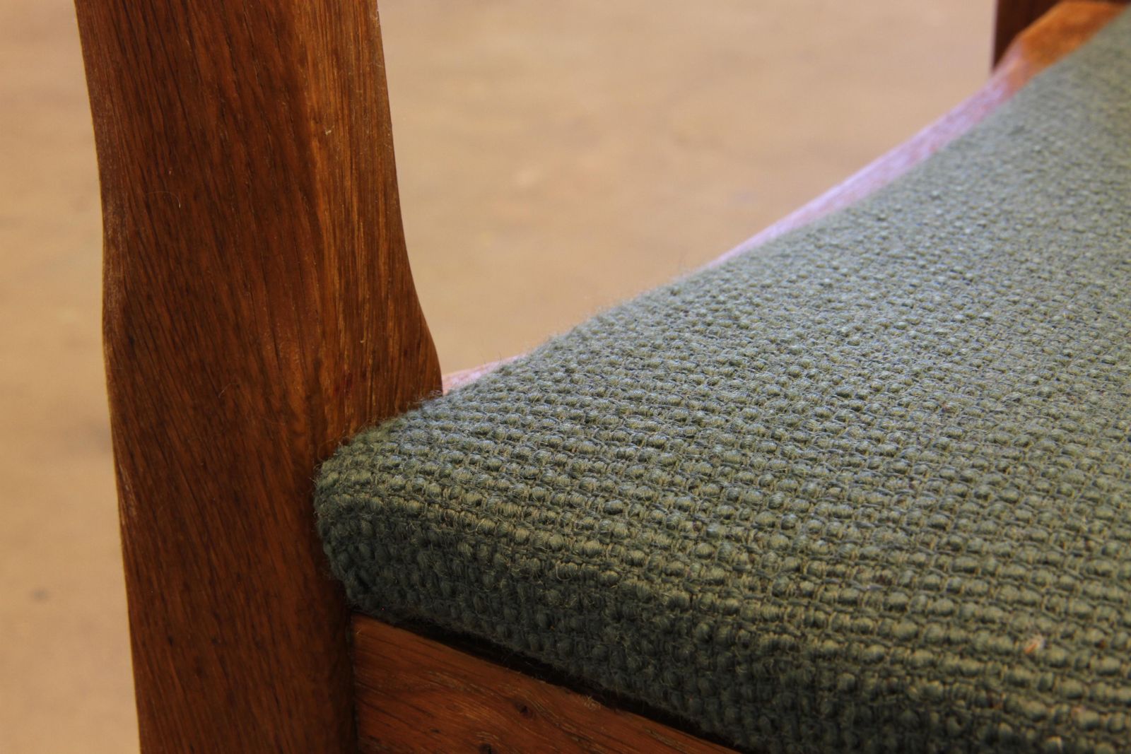 photo vinterior Vintage 1960s Danish Brutalist Ladderback Oak Chairs In The Style Of Kjærnulf