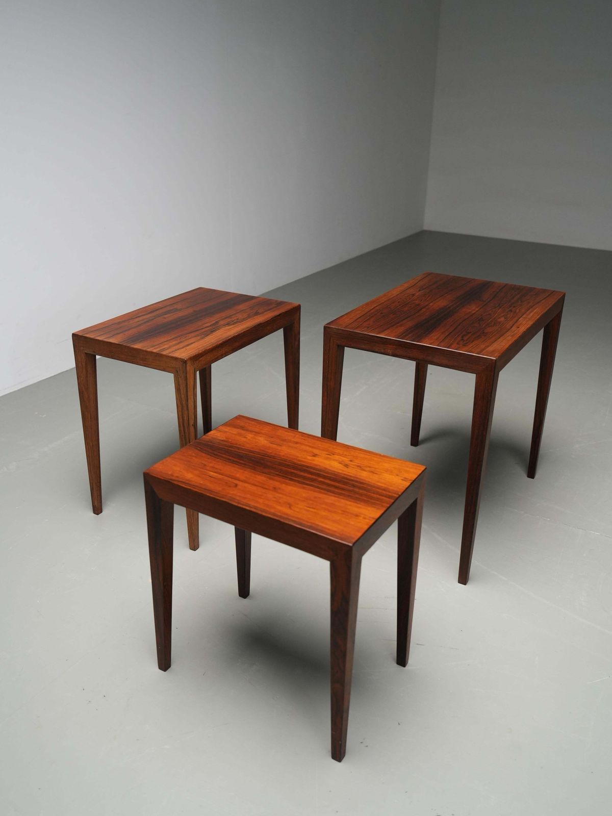 Set Van 3 Nesttafels Van Severin Hansen Voor Haslev, Denemarken, Jaren 1960 photo buy