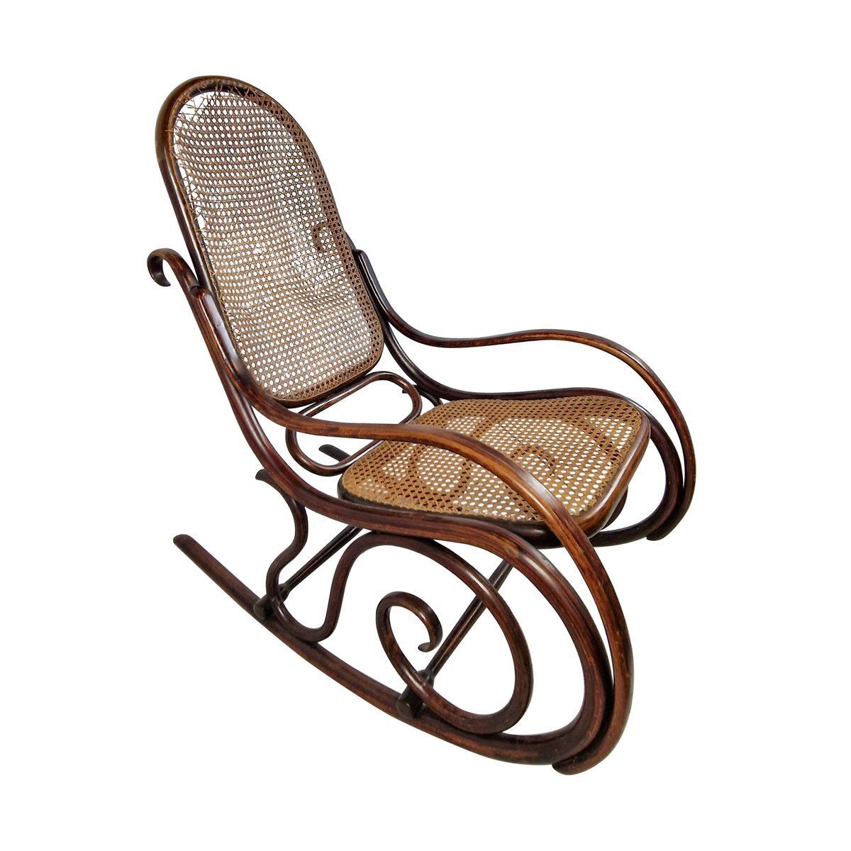 Art Nouveau Rocking Chair By Michael Thonet For Thonet Brothers, Austria, 1904