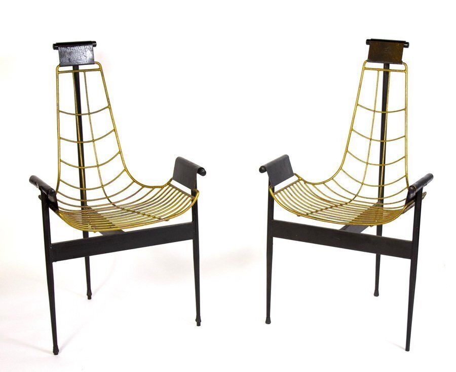 photo furniture Set Of Mid Century Katavolos T Armchairs, 1955