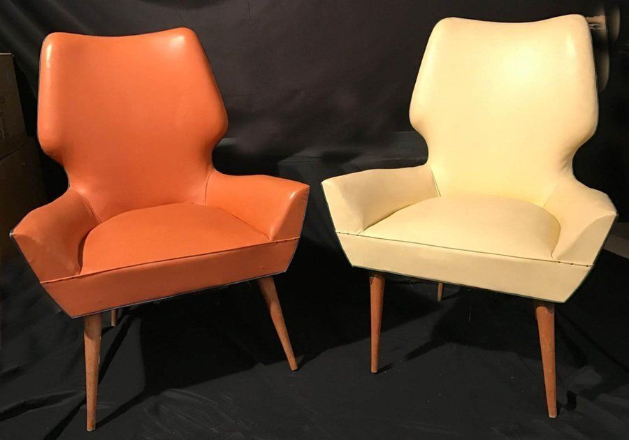 Set Of Mid Century Modern Armchairs In The Style Of Gio Ponti, 1950s photo buy