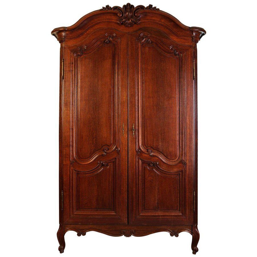 French Louis XV Period Walnut Bordelais Armoire