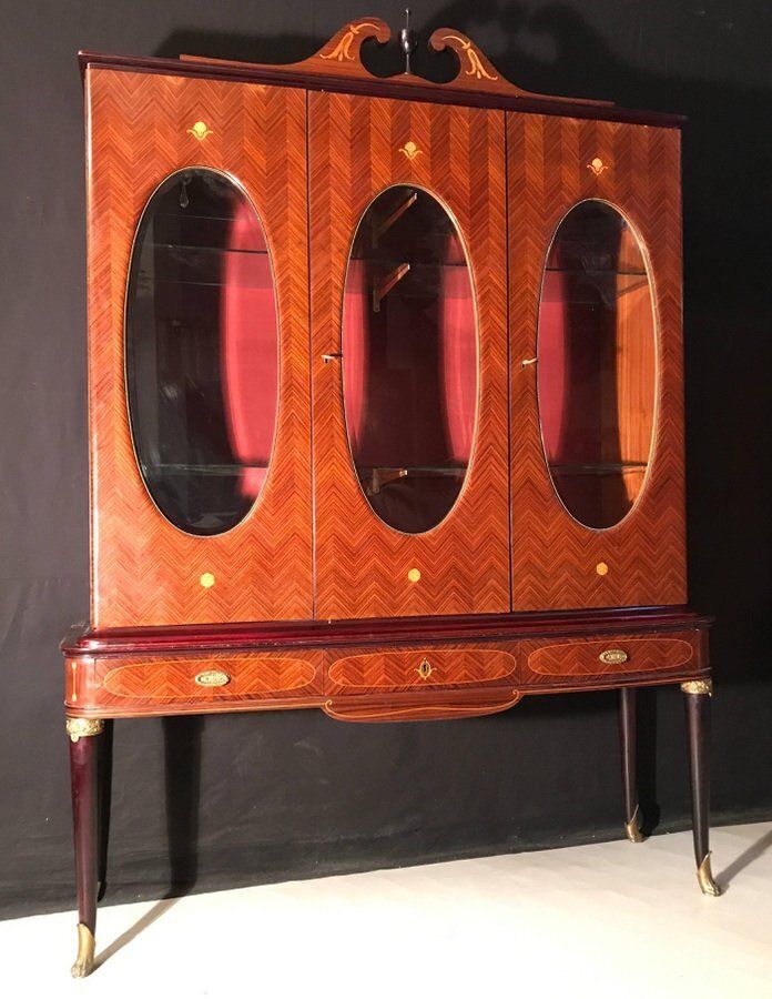 Mid Century Italian Cabinet Vitrine Attributed To Paolo Buffa photo furniture