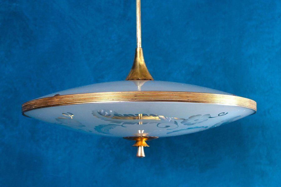 Chandelier Attributed To Pietro Chiesa For Fontana Arte, Italy, 1940s photo furniture