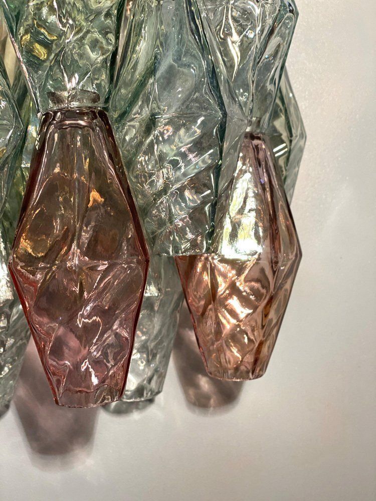 Poliedri Wall Lights By Carlo Scarpa For Venini, 1980, Set Of 2 photo for sale