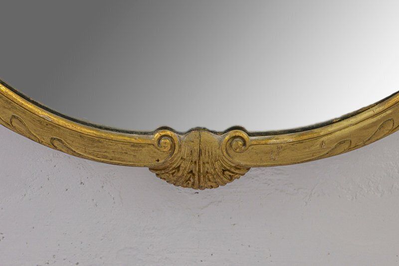 Large Italian Midcentury Gilt Wood Mirror, 1950 By Paolo Buffa photo buy