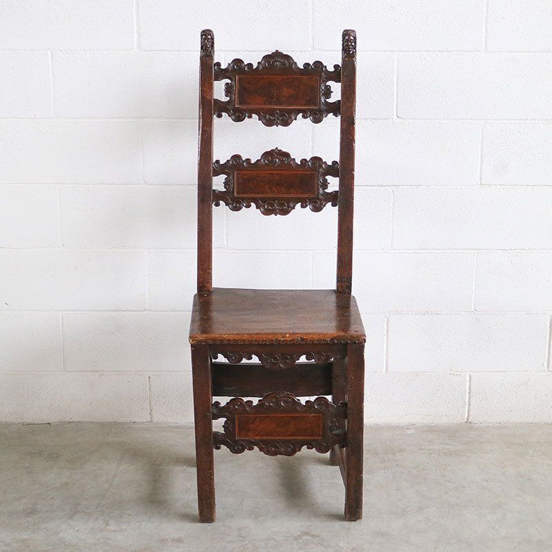 Renaissance Chair In Carved Walnut photo buy