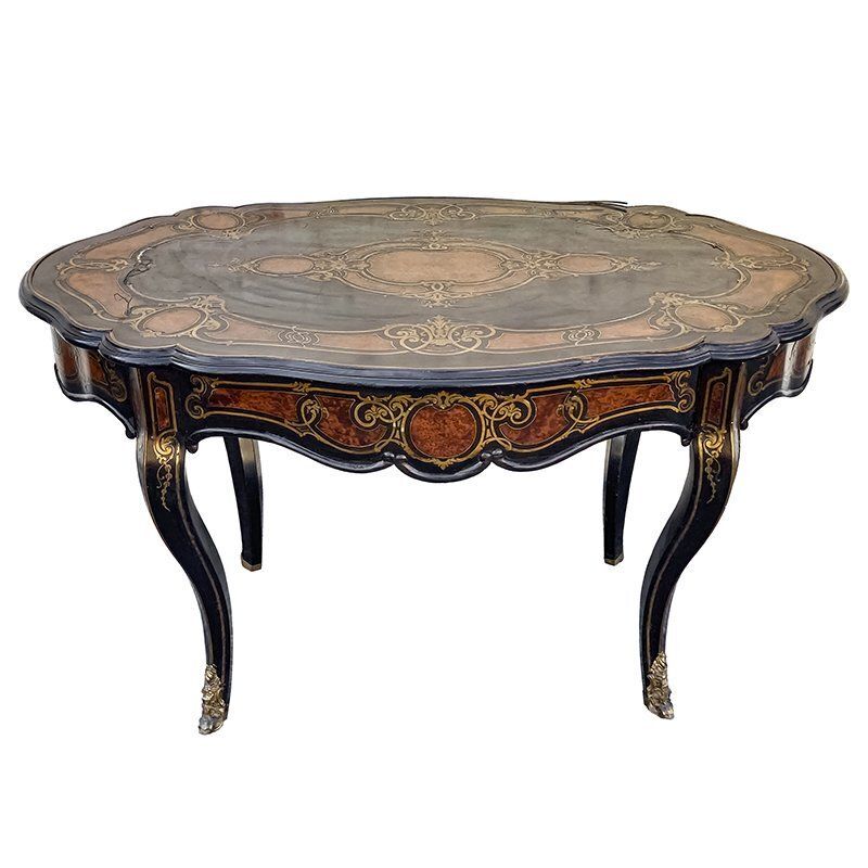 Antique Napoleon III Boulle Desk, 1800s