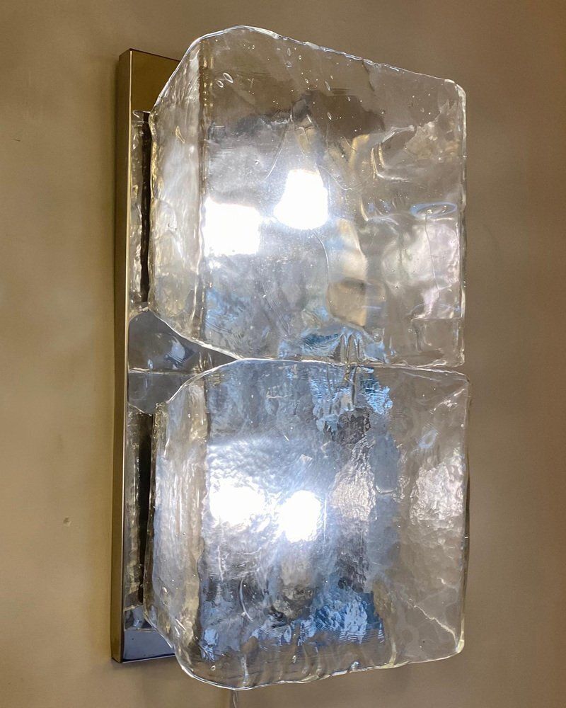 Murano Glass Wall Lights By Aureliano Toso, 1972, Set Of 2 photo 3329.0