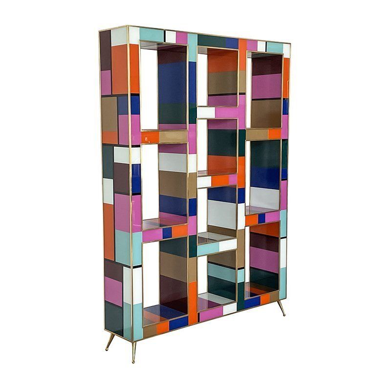 Wooden Bookcase Covered In Glass, 1980s photo 6696.0