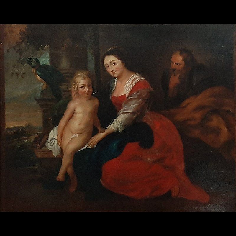 Pierre Paul Rubens, The Holy Family Known As The Virgin And The Parrot, 1600s, Oil On Canvas photo Art