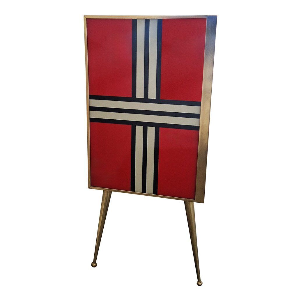 Red Murano Glass Dresser, 1980s photo buy