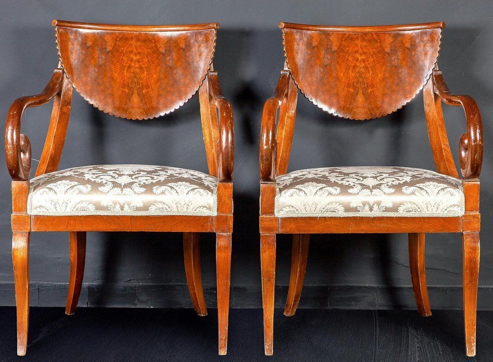 Italian Dining Chairs Including 2 Armchairs, 1790s, Set Of 10 photo 16030.0