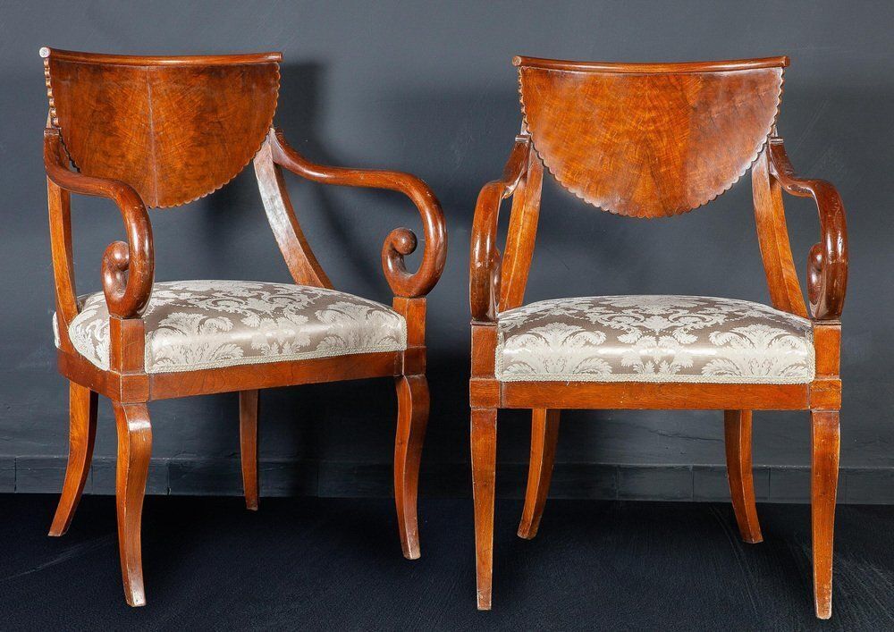 Italian Dining Chairs Including 2 Armchairs, 1790s, Set Of 10 photo buy