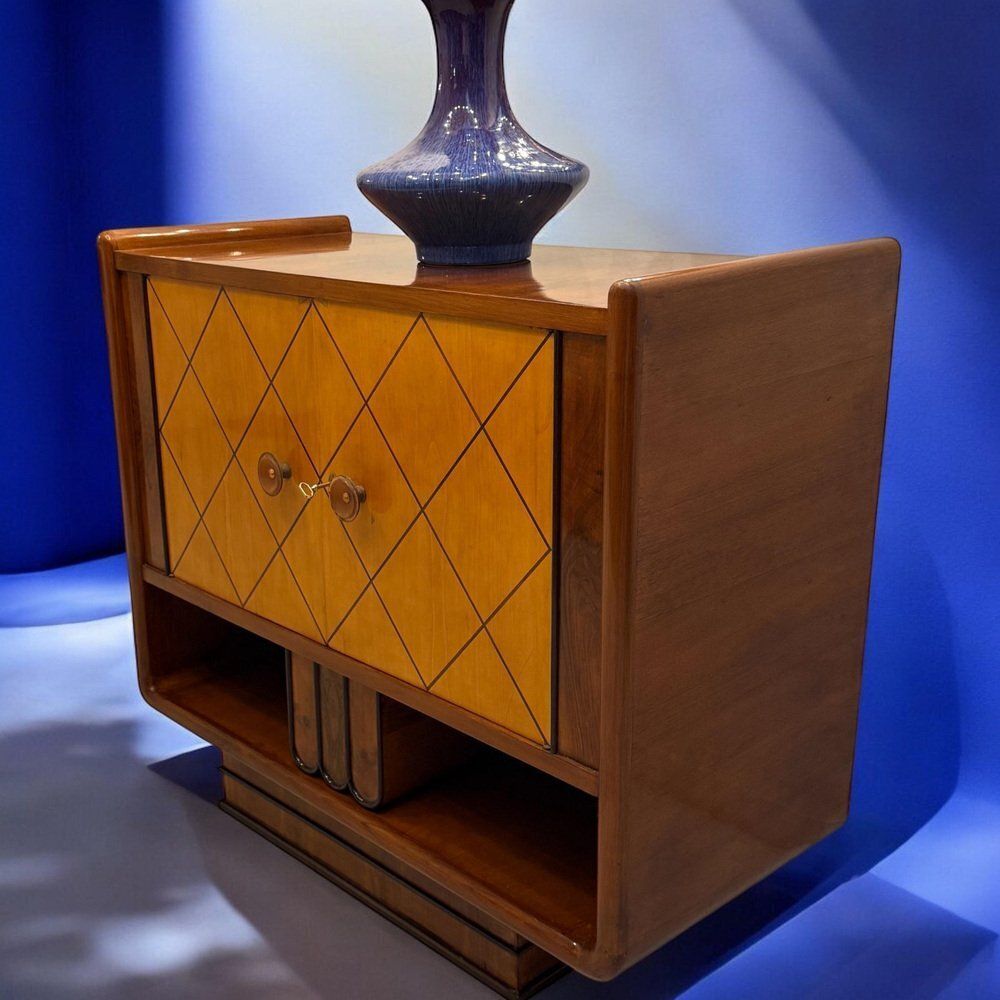 Italian Art Deco Cabinets Attributed To Osvaldo Borsani, 1940s, Set Of 2 photo Furniture