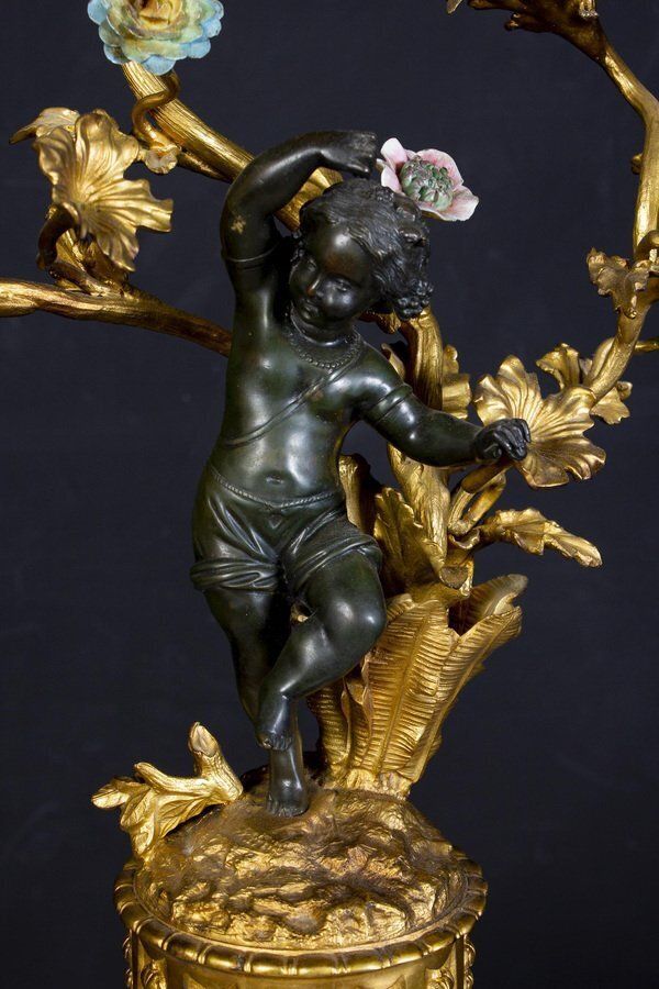 19th Century French Bronze And Gilt Candelabras, Set Of 2 photo 16934.0