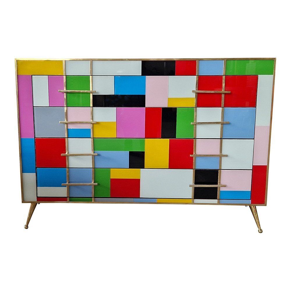 Vintage Dresser With Four Glass Drawers, 1980s photo furniture