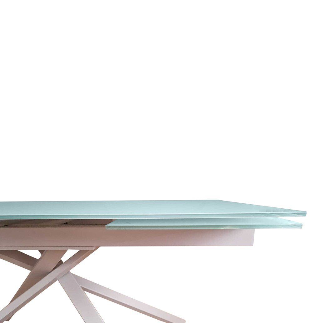 Extendable Glass Dining Table, 1980s photo for sale