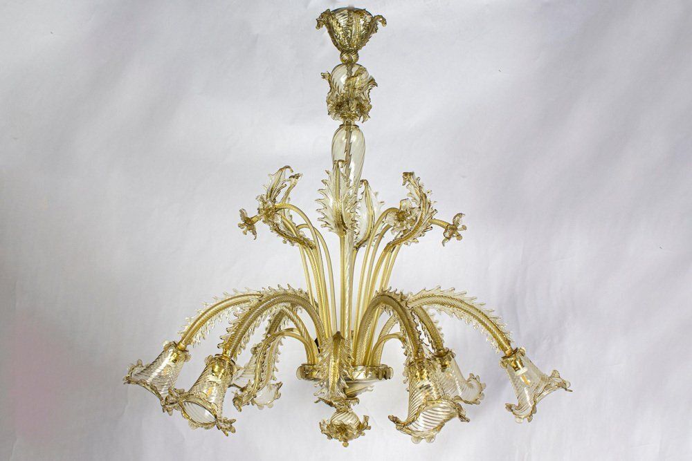 Murano Chandelier Attributed To Barovier & Toso, 1960s photo Lighting