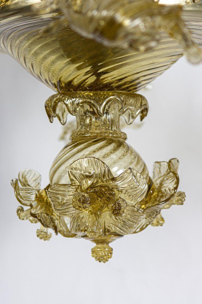 Murano Chandelier Attributed To Barovier & Toso, 1960s photo vinterior