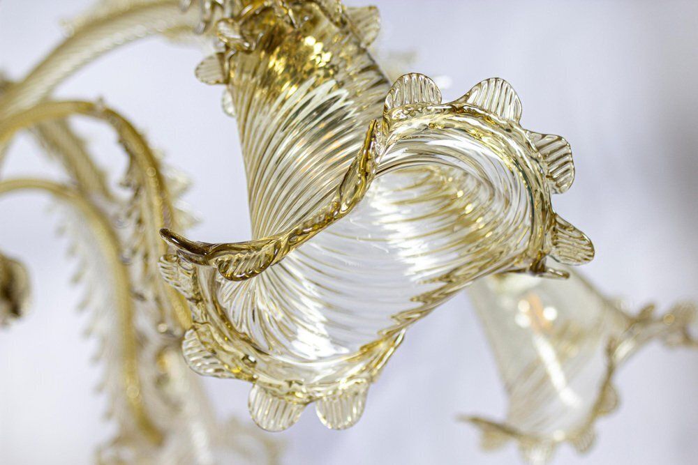 photo vinterior Murano Chandelier Attributed To Barovier & Toso, 1960s
