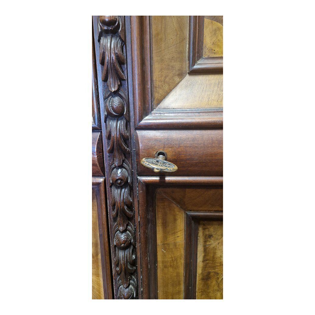Wardrobe With Four Paneled Doors, Italy, 19th Century photo Furniture