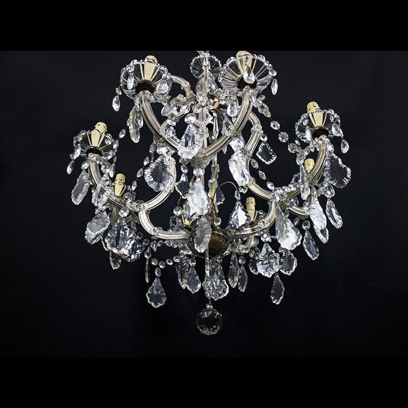 Maria Teresa Chandelier With 8 Lights In Bohemian Crystal, 1950s photo 1513.0