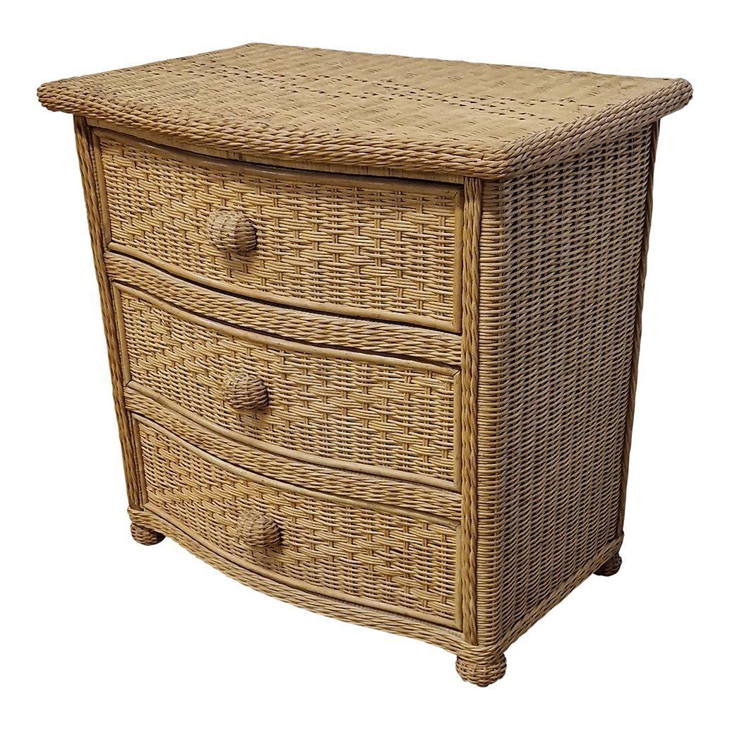 Rattan And Bamboo Dressers, 1950s, Set Of 2 photo for sale