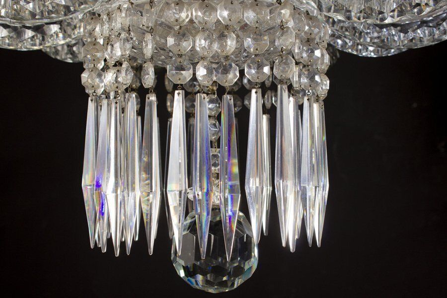 Lighting 19th Century French Crystal Chandelier, 1880s photo