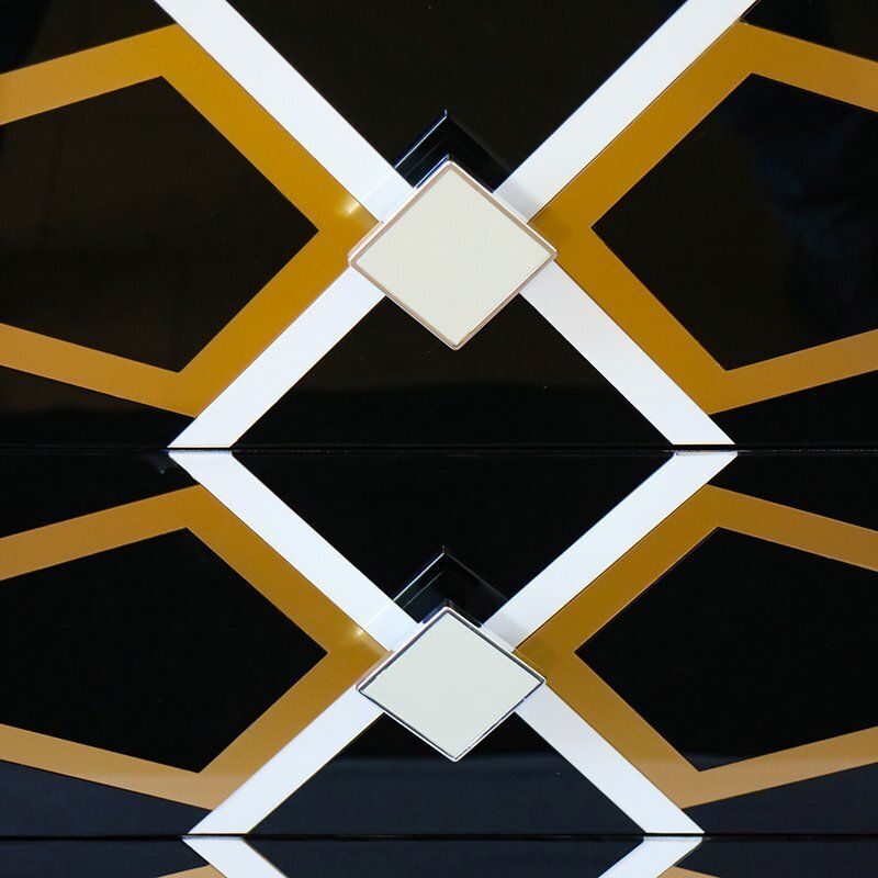 Dresser In Black Laminate, 1980s photo vinterior