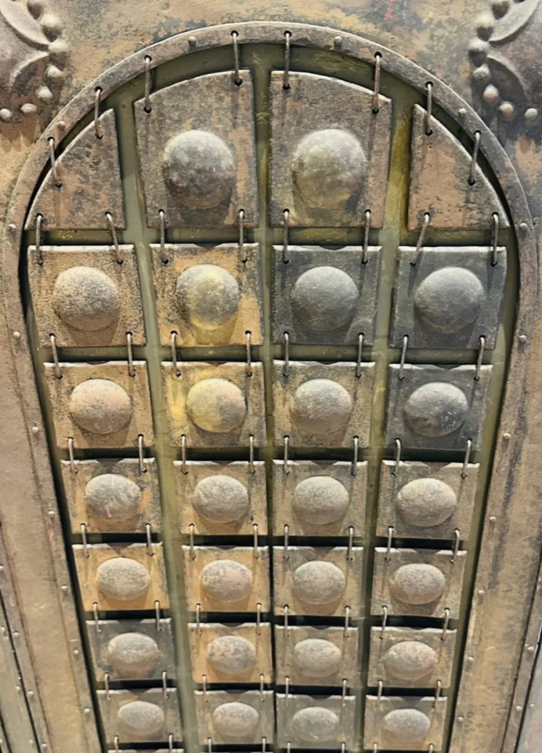 photo vintage 1910 German Arts & Crafts Decorative Screen Attributed To Richard Riemerschmid