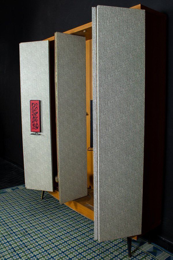 Furniture Mid Century Italian Entrance Wardrobe With Mirror By Umberto Mascagni photo