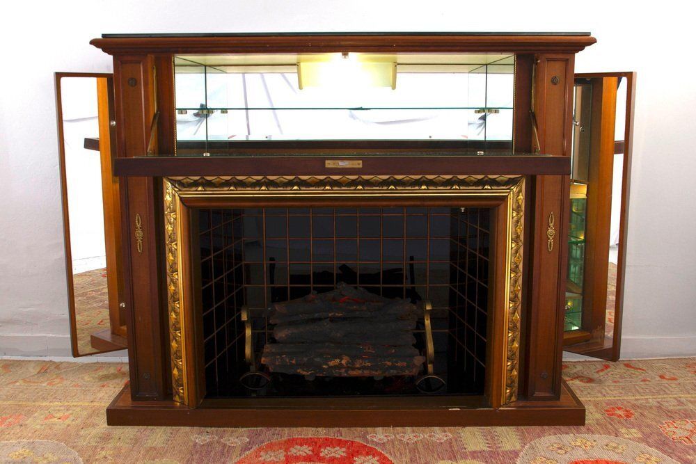 Mid Century Modern Italian Fireplace By Luigi Brusotti, 1940 photo for sale