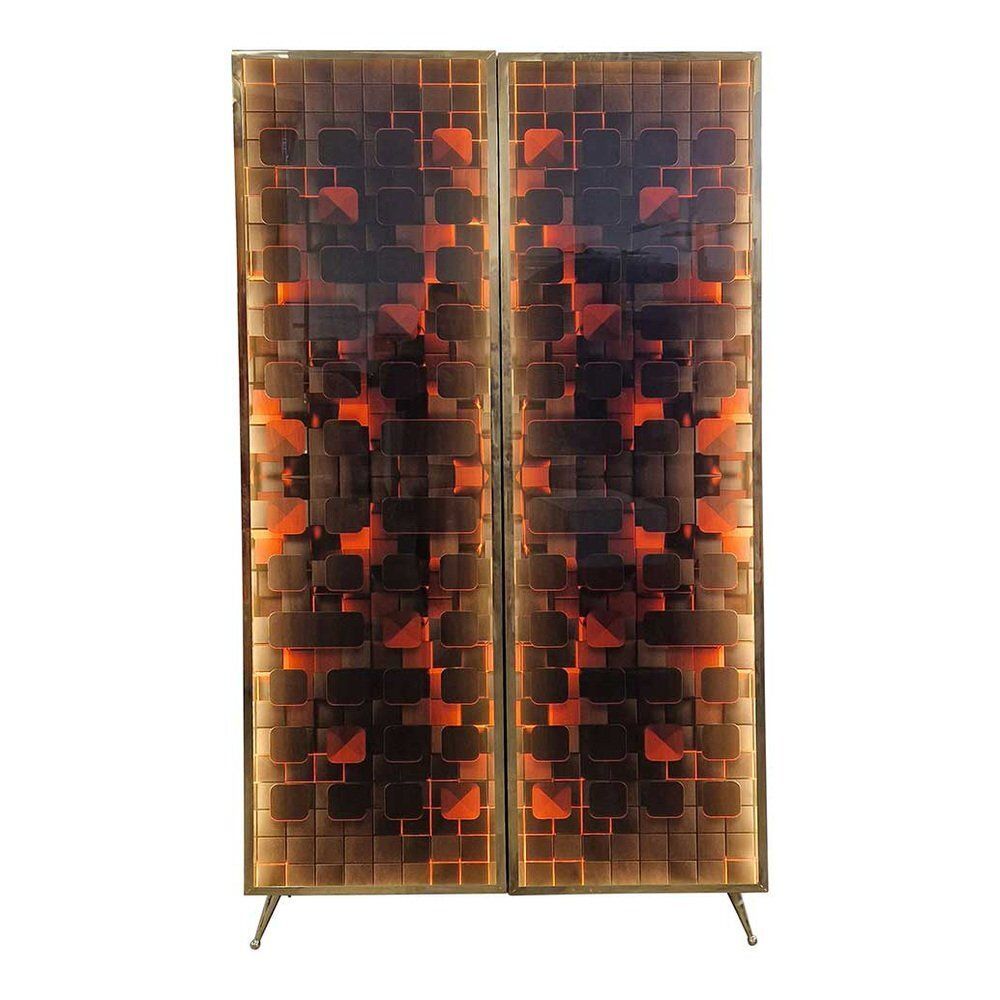 Vintage Illuminated Wardrobe, 1980s photo furniture