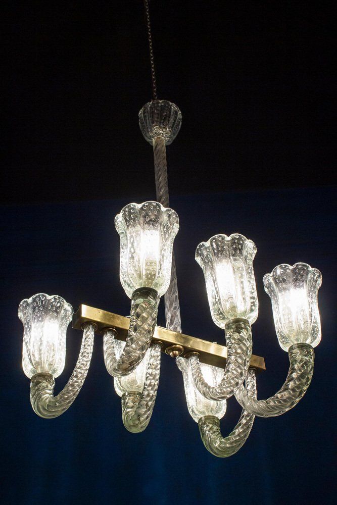 5949.0 Art Deco Chandelier By Barovier & Toso photo