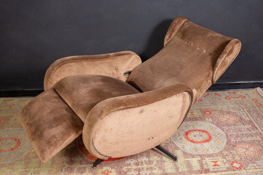 Mid Century Italian Reclinable Lounge Chair, 1950 photo buy