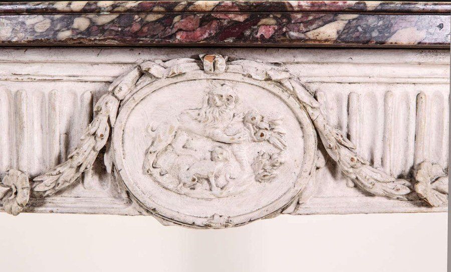 18th Century Italian Louis XVI Ivory Painted Demilune Console Table photo 14250.0