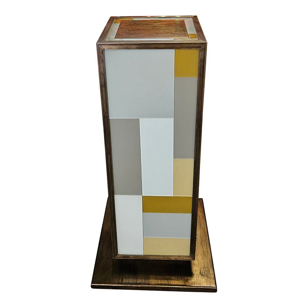 Columns In Brass And Murano Glass, 1980s, Set Of 2 photo vinterior