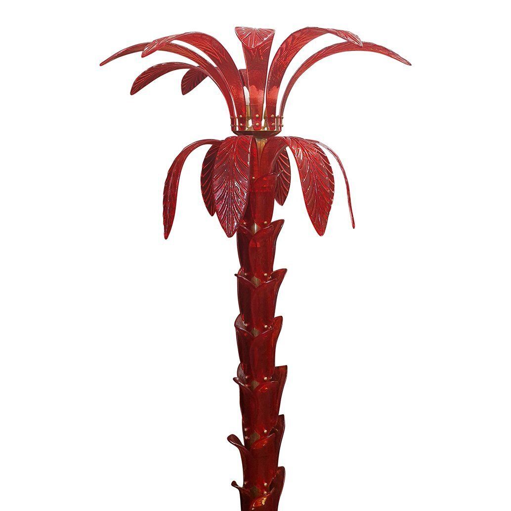 Floor Lamp In Red Murano Glass, 1980s photo vinterior