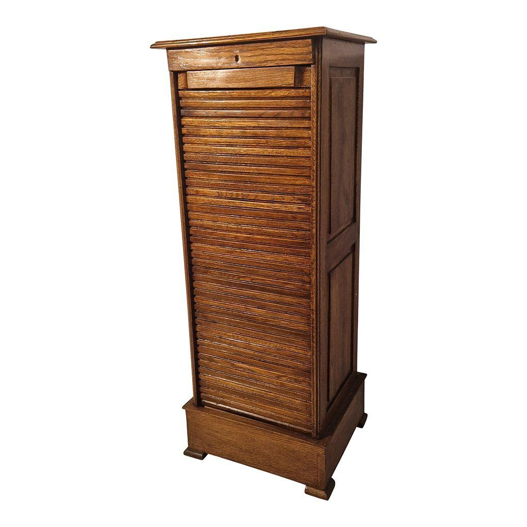 Vintage First Half Of The 20th Century Office Shutter Cabinet, 1980s photo for sale