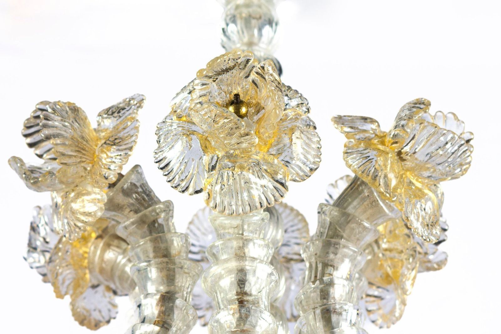5495.0 Murano Glass Chandelier Attributed To Barovier & Toso, 1940s photo