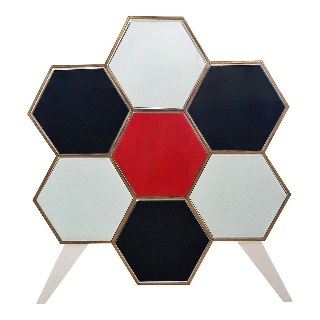 Glass Chest Of Drawers, 1980s